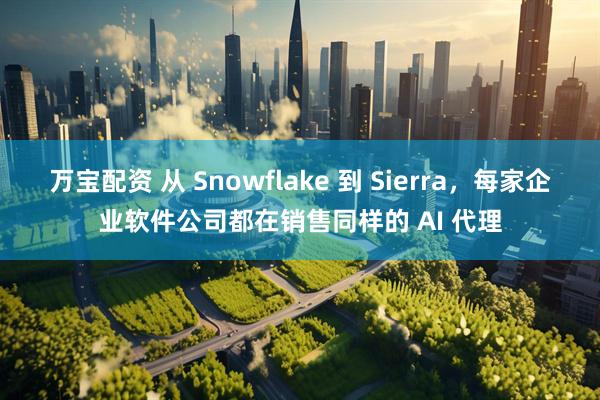 万宝配资 从 Snowflake 到 Sierra，每家企业软件公司都在销售同样的 AI 代理