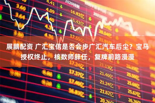 展鵬配资 广汇宝信是否会步广汇汽车后尘？宝马授权终止，核数师辞任，复牌前路漫漫