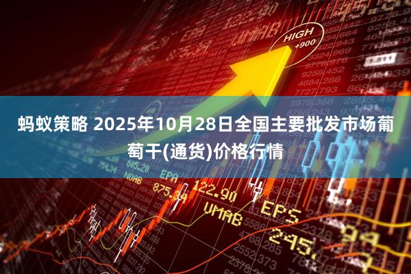 蚂蚁策略 2025年10月28日全国主要批发市场葡萄干(通货)价格行情