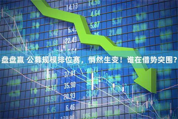 盘盘赢 公募规模排位赛，悄然生变！谁在借势突围？